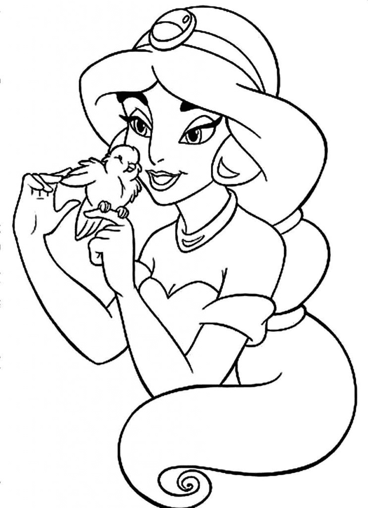 Desenho de Jasmine para imprimir
