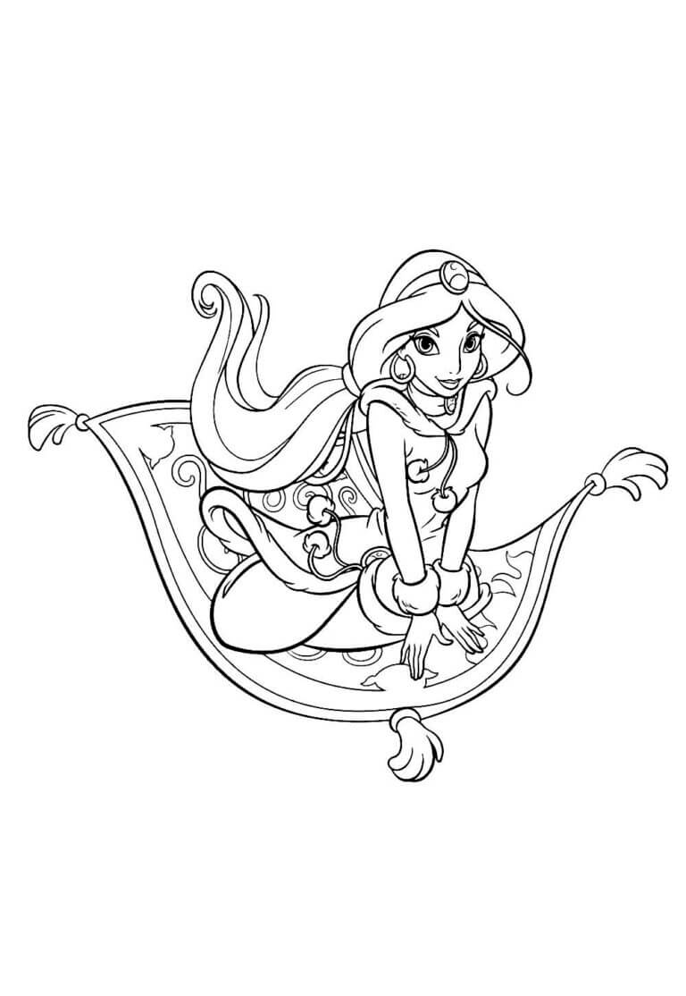 Desenho de Jasmine para imprimir