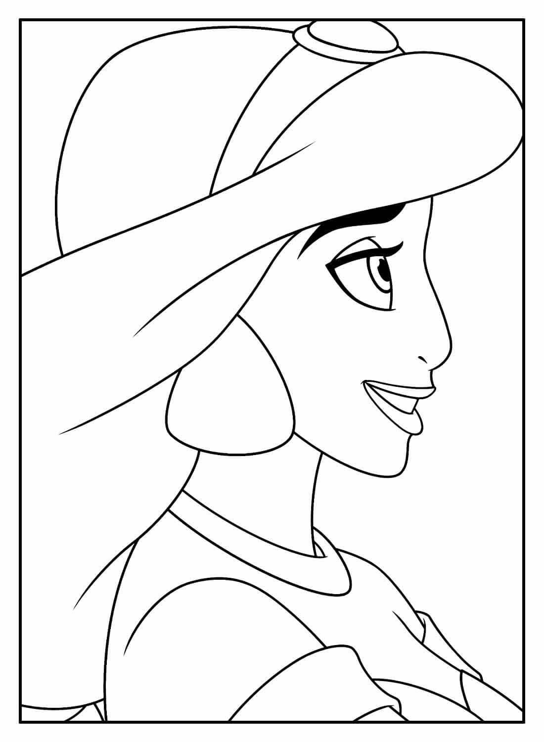 Desenho de Jasmine para imprimir