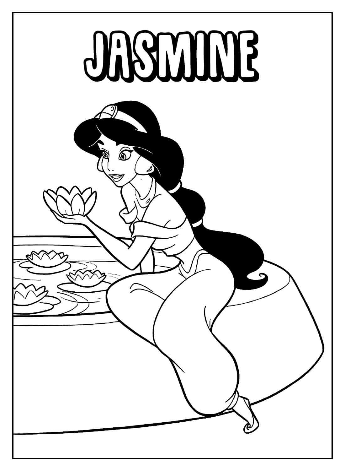 Desenho de Jasmine para imprimir