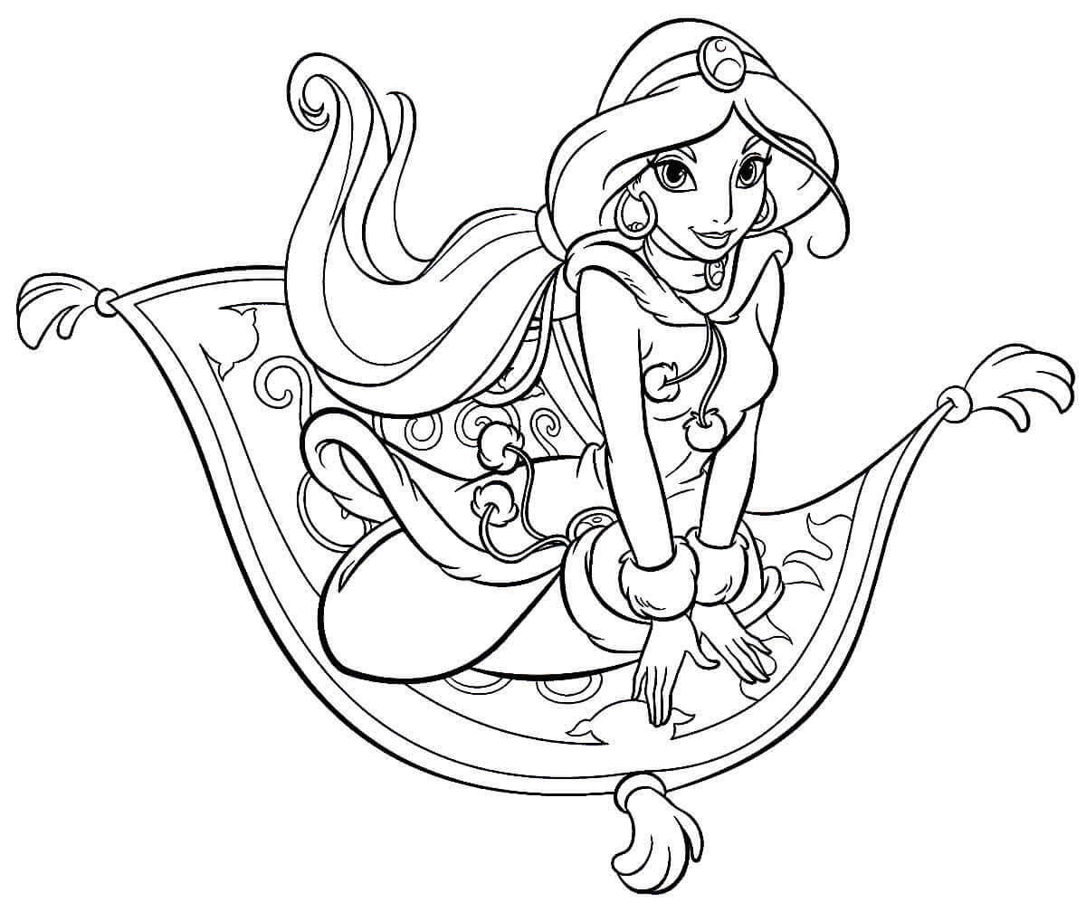 Desenho de Jasmine para imprimir