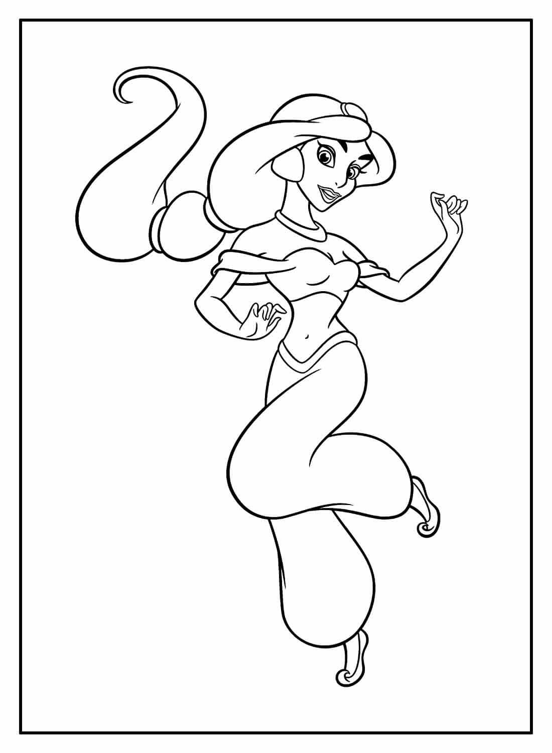 Desenho de Jasmine para imprimir