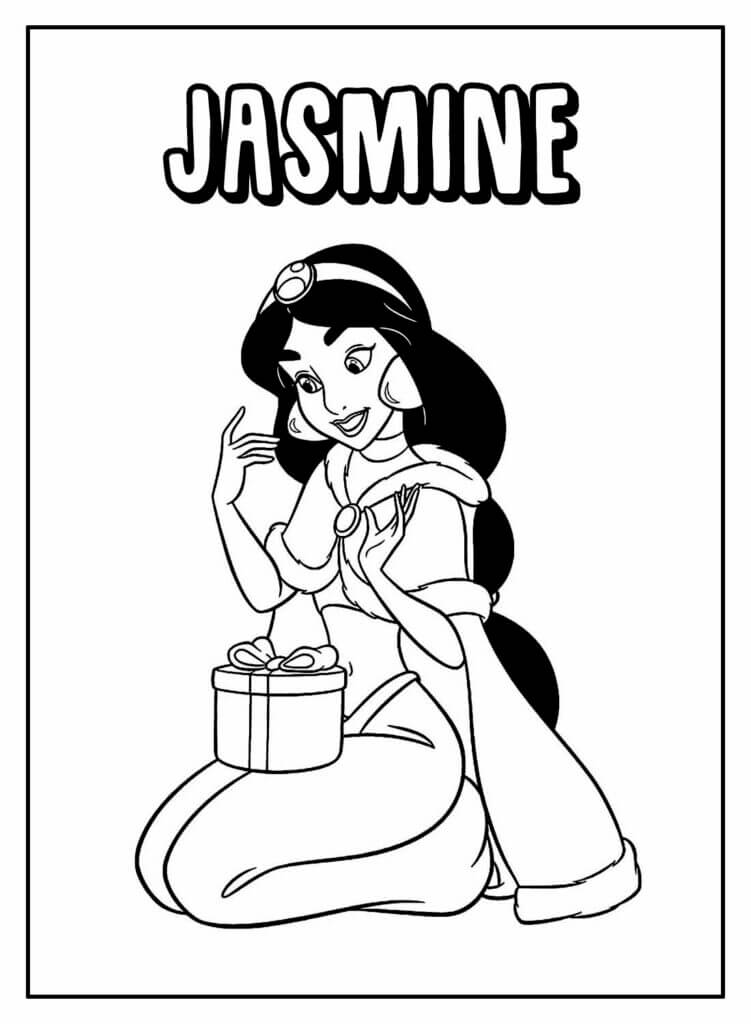Desenho de Jasmine para imprimir