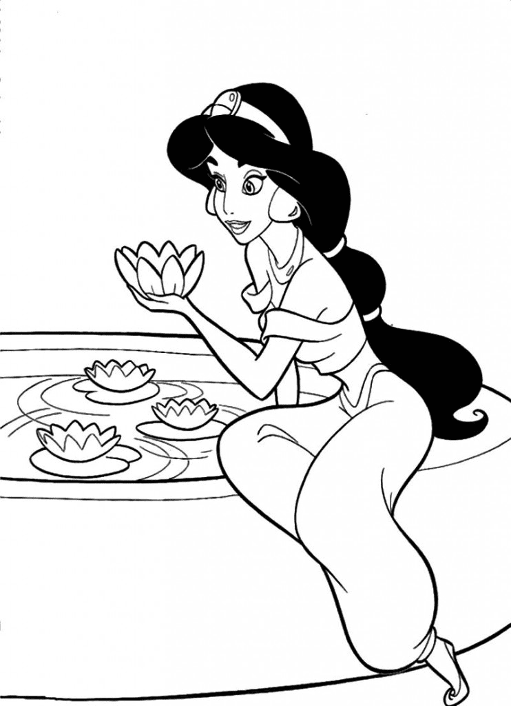 Desenho de Jasmine para imprimir