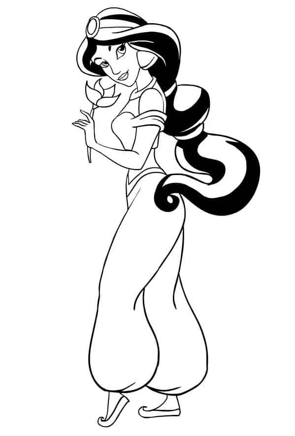 Desenho de Jasmine para imprimir