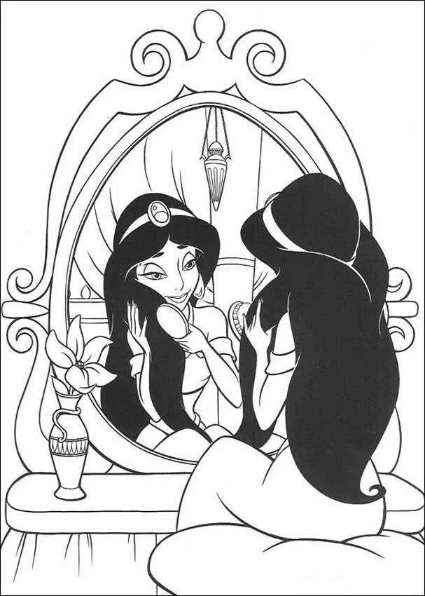 Desenho de Jasmine para imprimir