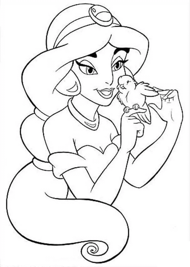 Desenho de Jasmine para imprimir