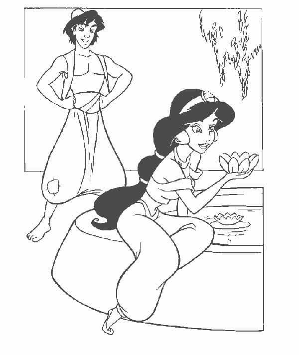 Desenho de Jasmine para imprimir