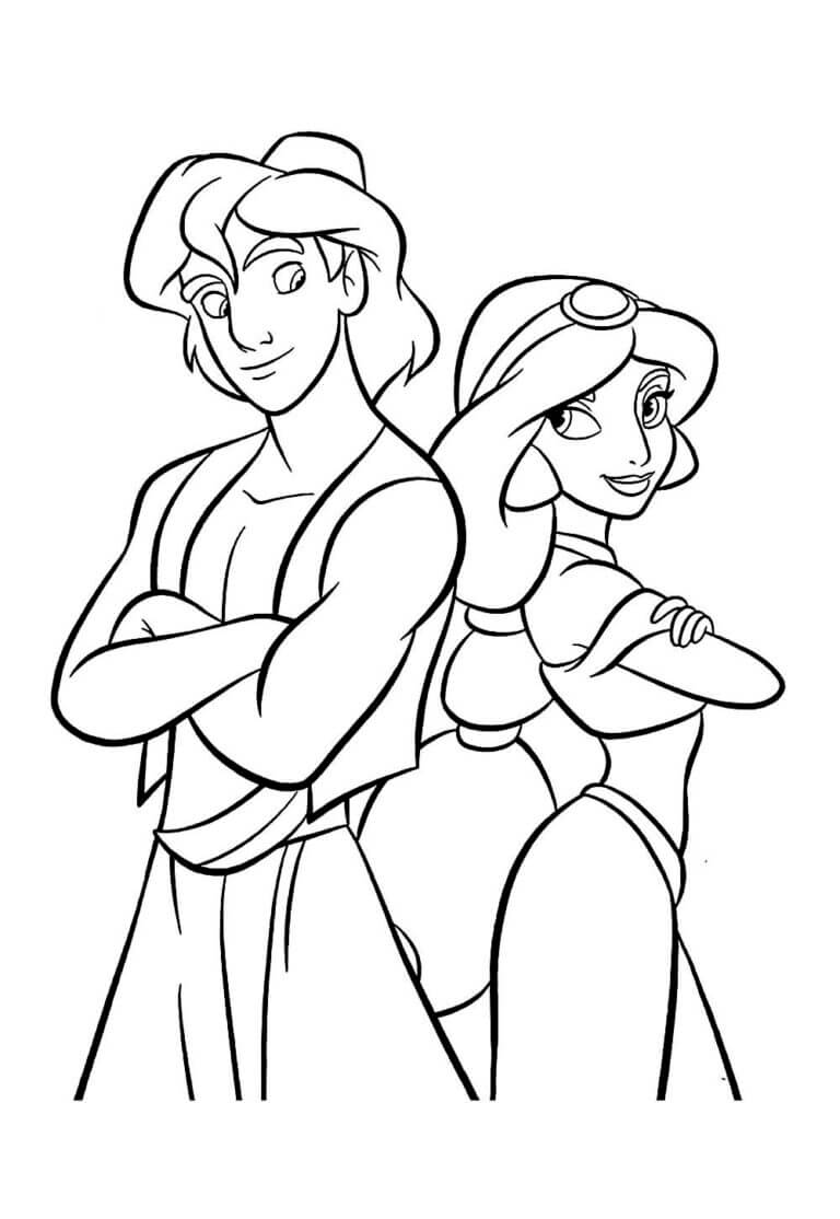 Desenho de Jasmine para imprimir