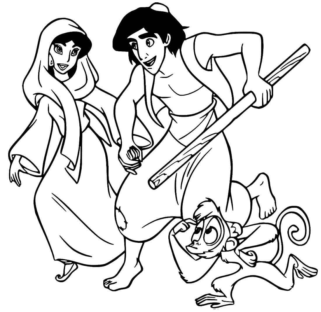 Desenho de Jasmine para imprimir