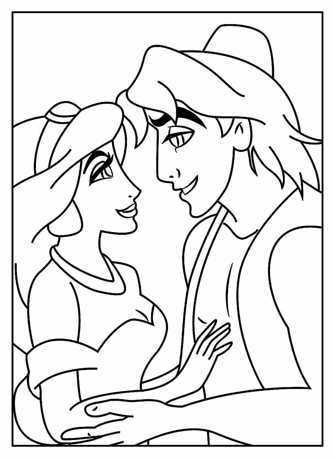 Desenho de Jasmine para imprimir
