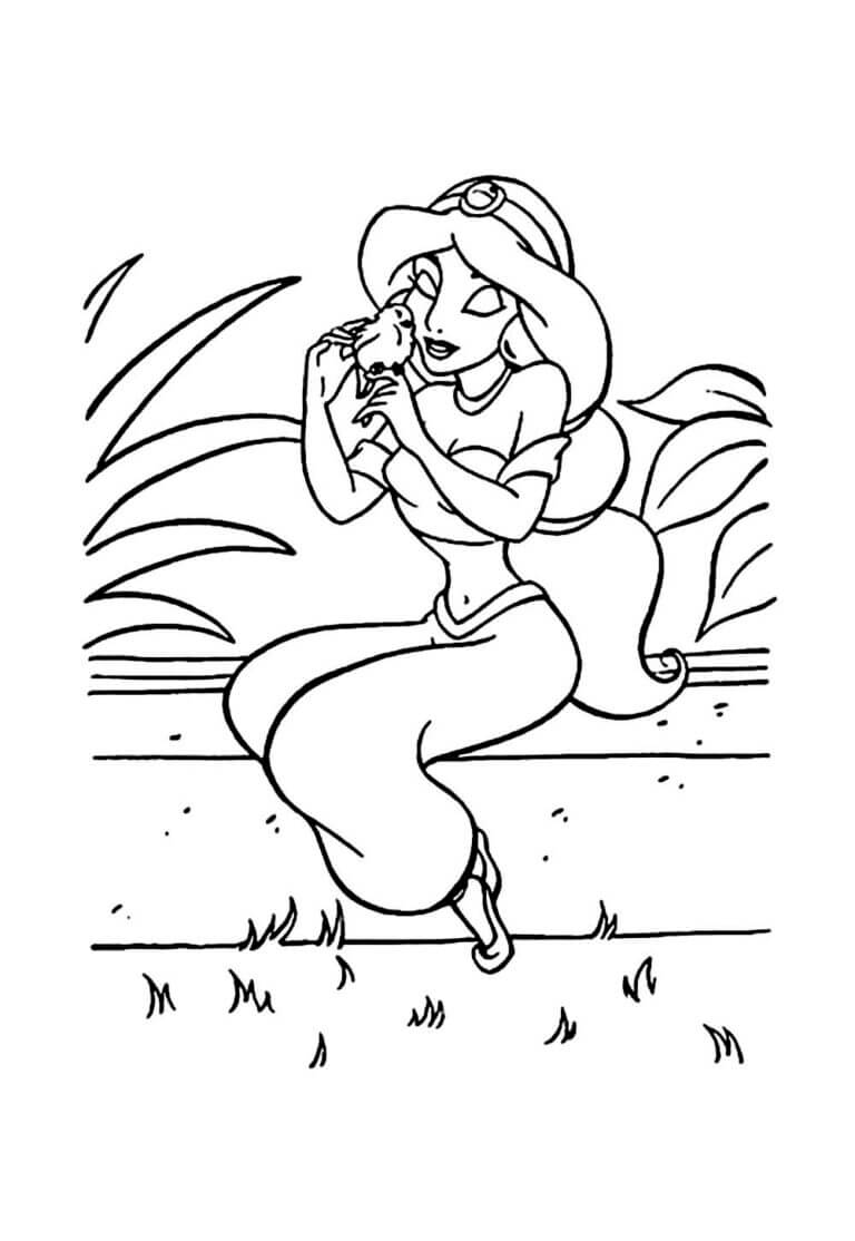 Desenho de Jasmine para imprimir