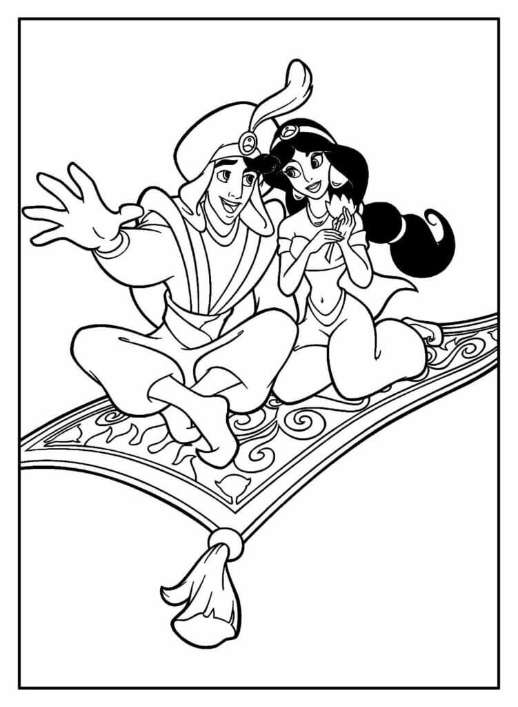 Desenho de Jasmine para imprimir