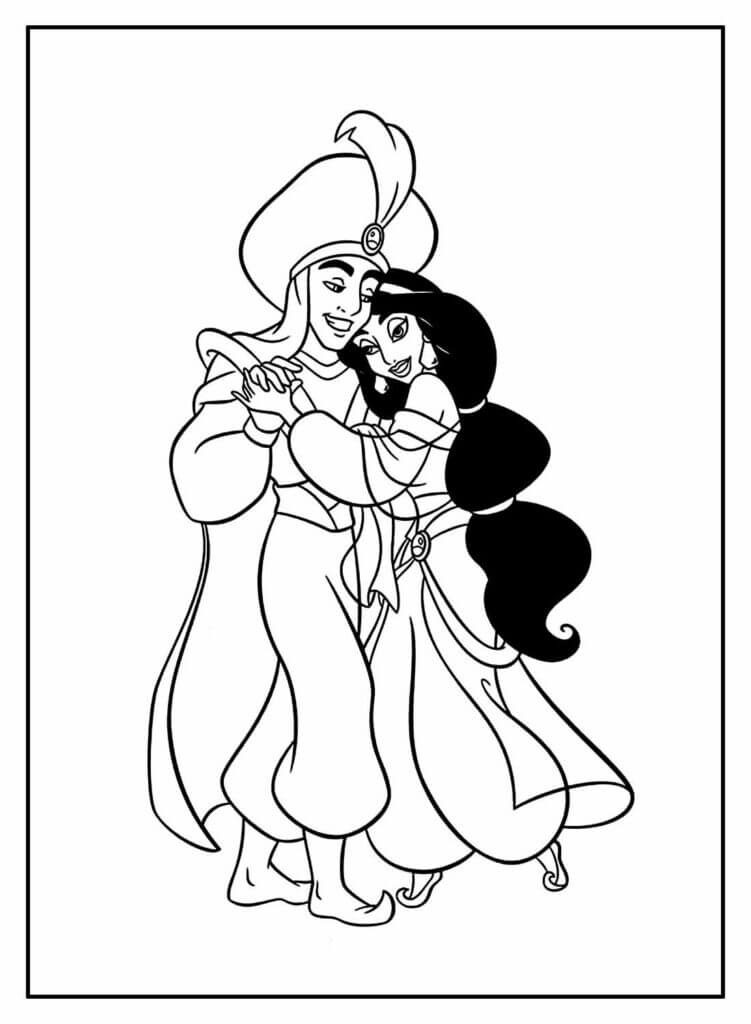 Desenho de Jasmine para imprimir