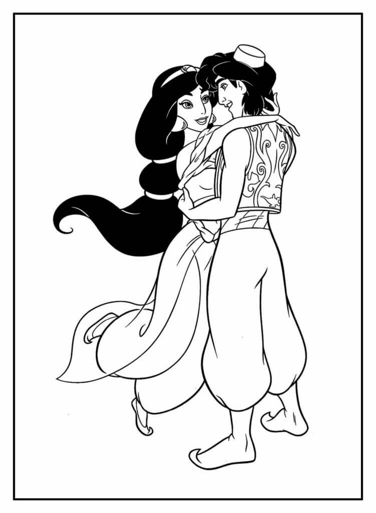 Desenho de Jasmine para imprimir