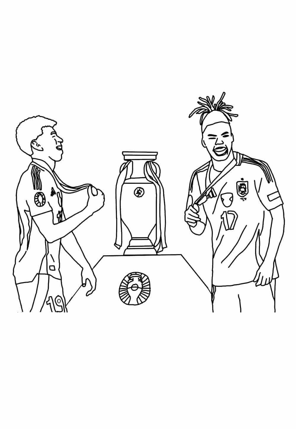Desenho de Lamine Yamal para imprimir