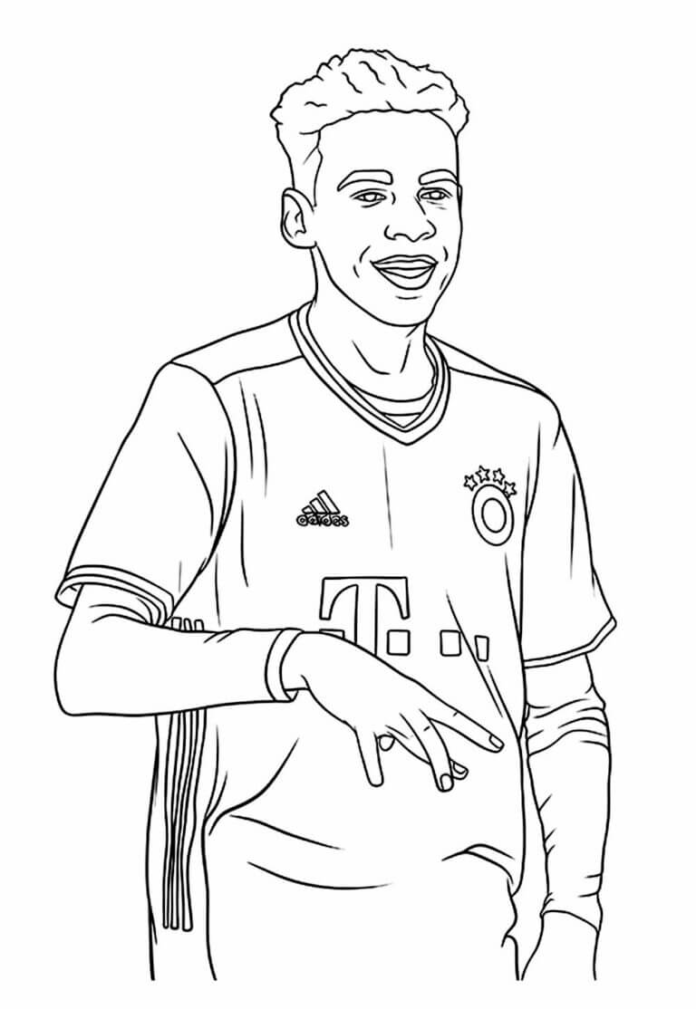 Desenho de Lamine Yamal para imprimir