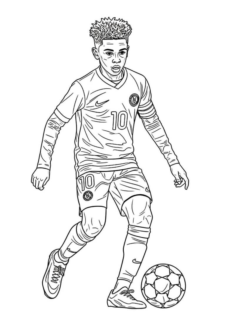Desenho de Lamine Yamal para imprimir