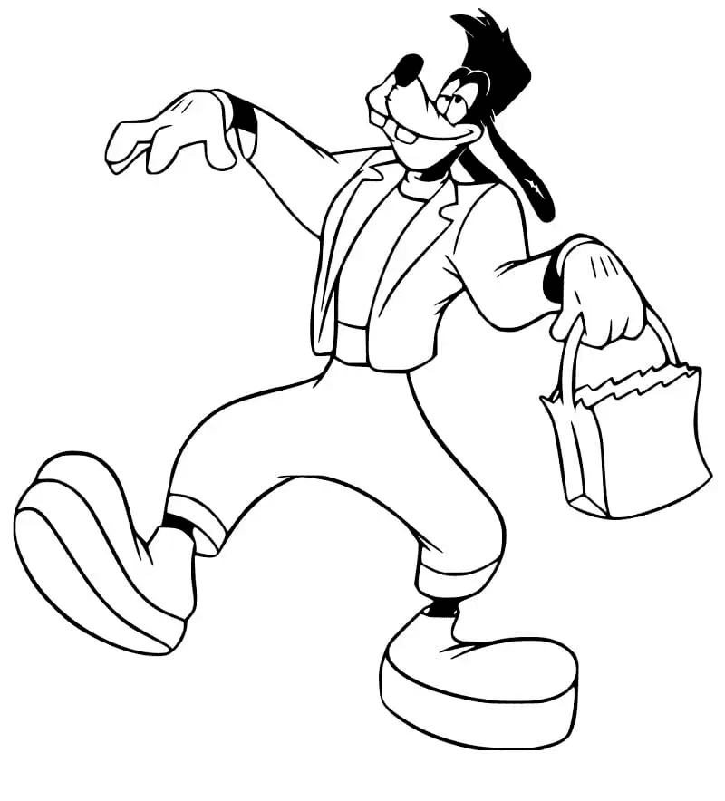 Desenho de Pateta para imprimir