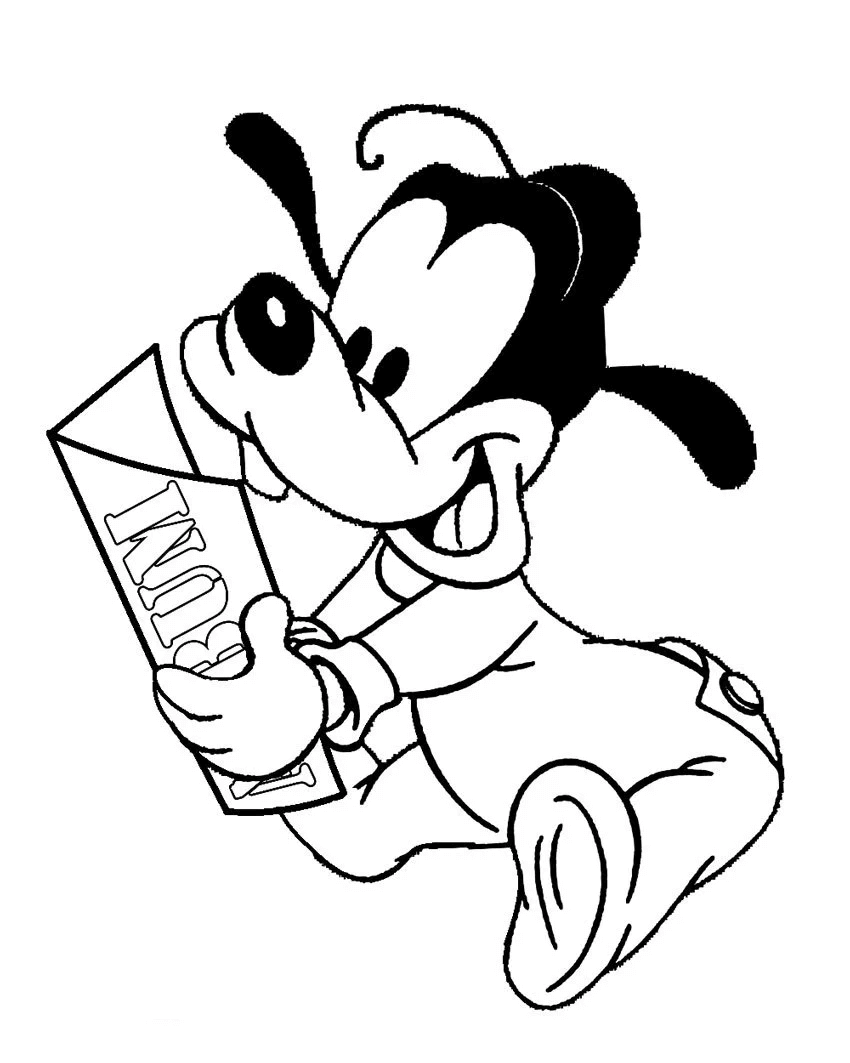 Desenho de Pateta para imprimir