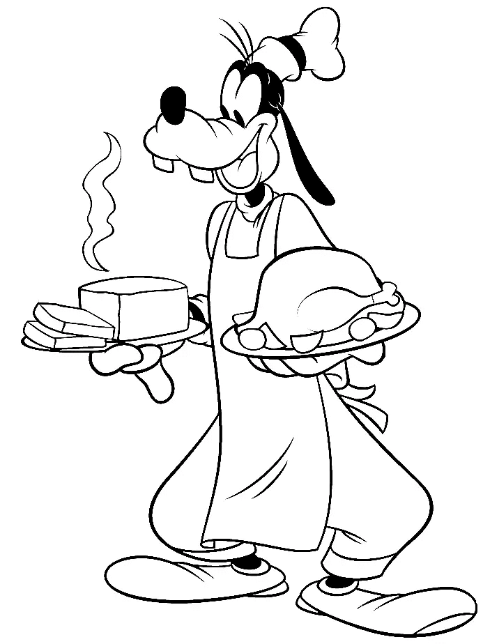 Desenho de Pateta para imprimir