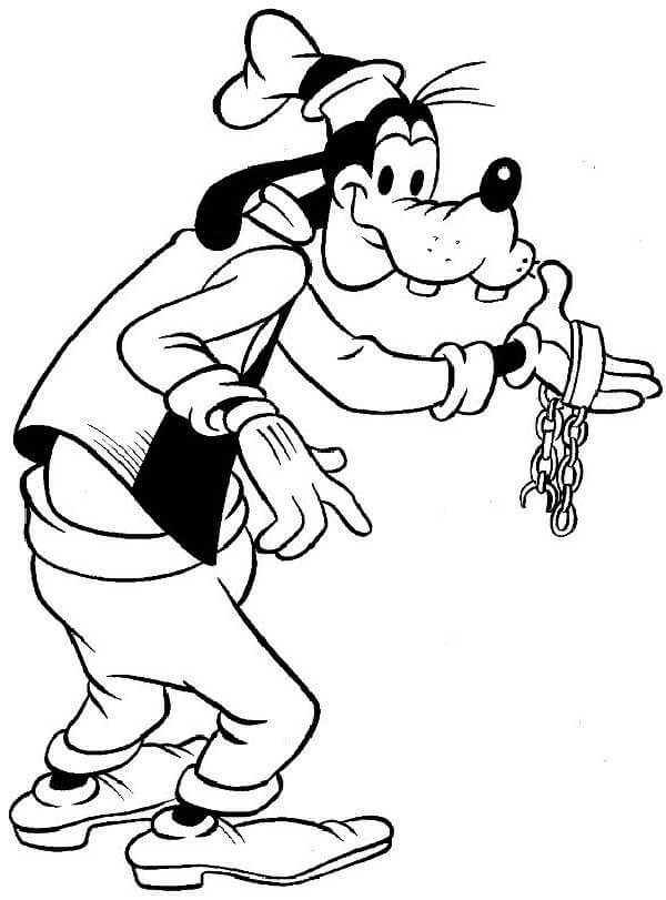 Desenho de Pateta para imprimir