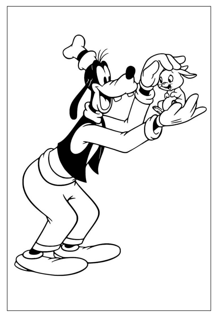 Desenho de Pateta para imprimir