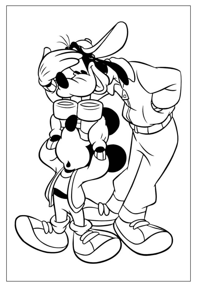 Desenho de Pateta para imprimir