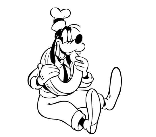 Desenho de Pateta para imprimir