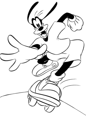 Desenho de Pateta para imprimir
