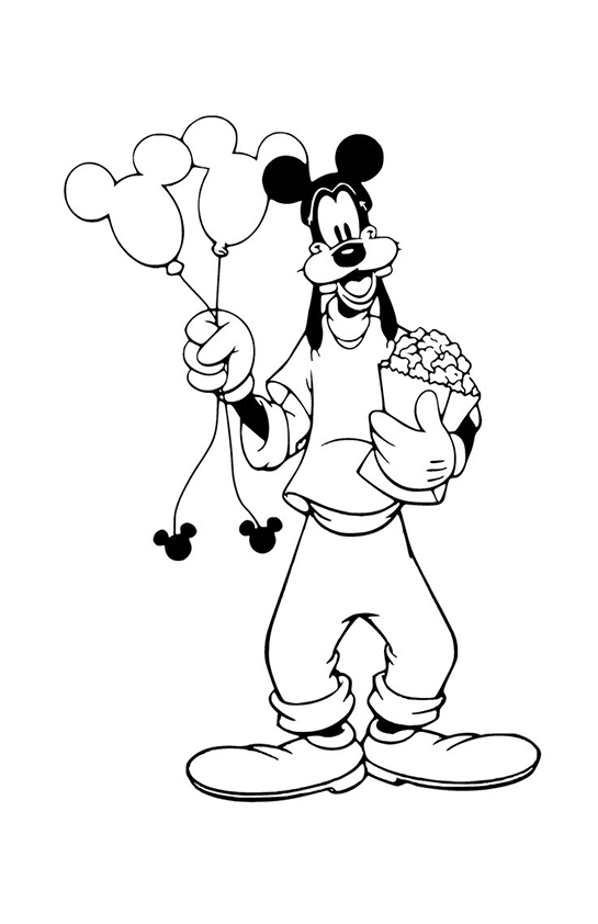 Desenho de Pateta para imprimir