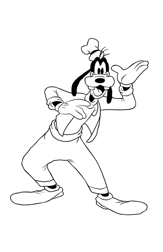 Desenho de Pateta para imprimir