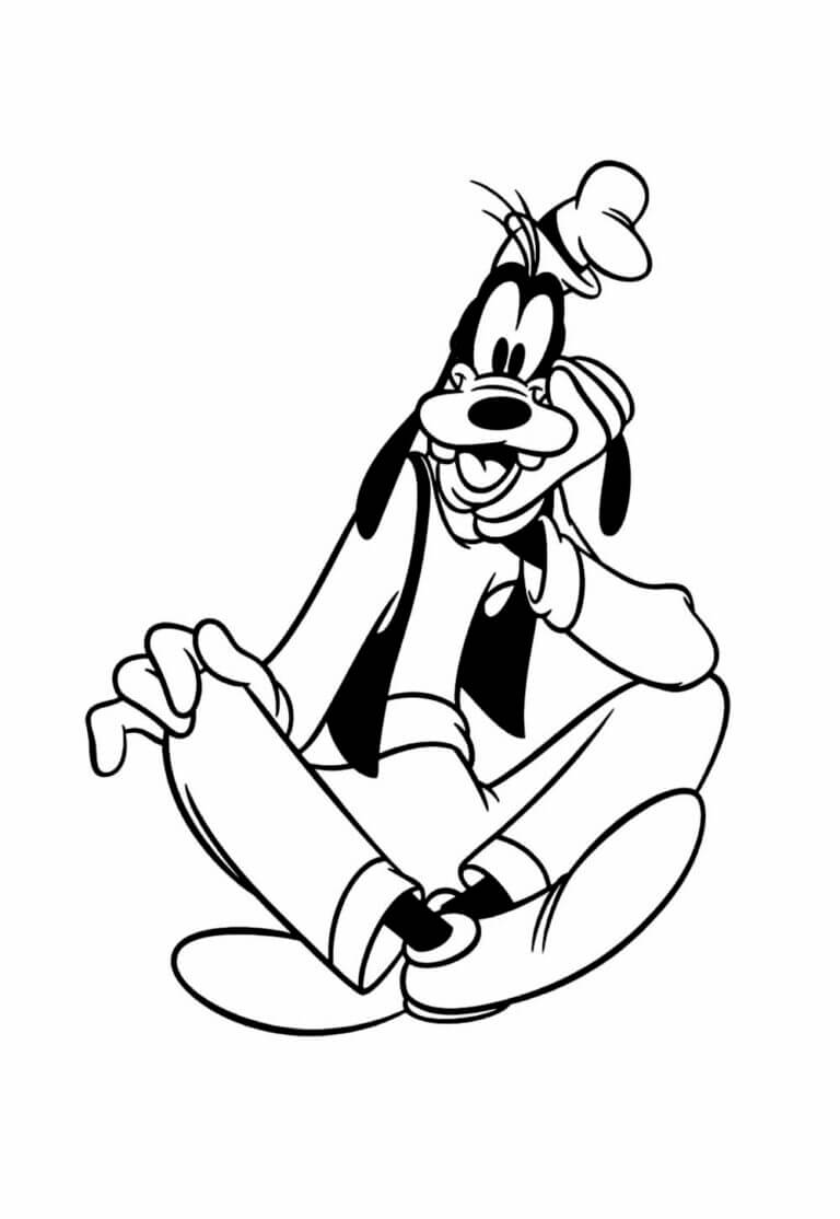 Desenho de Pateta para imprimir
