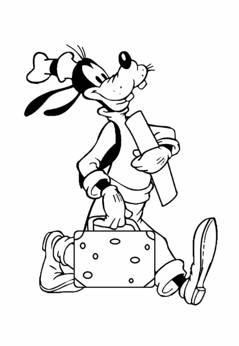 Desenho de Pateta para imprimir