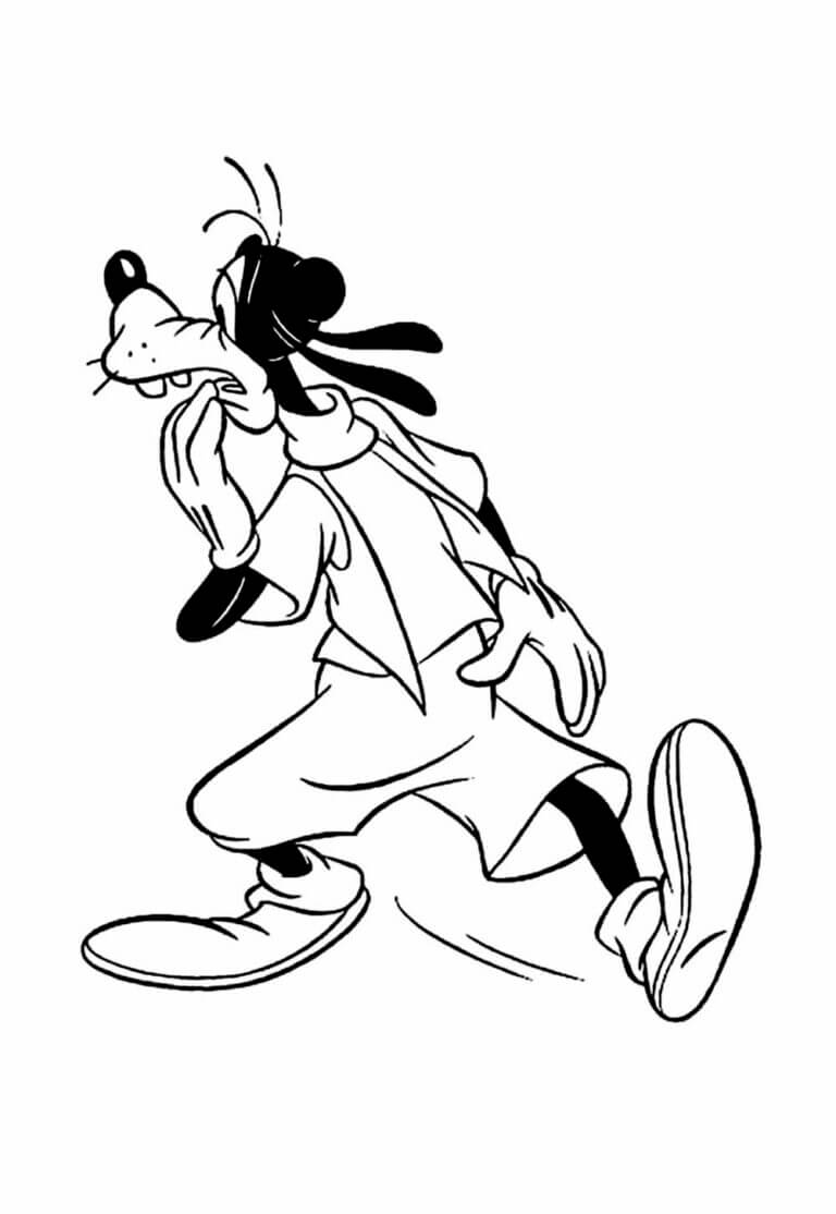Desenho de Pateta para imprimir