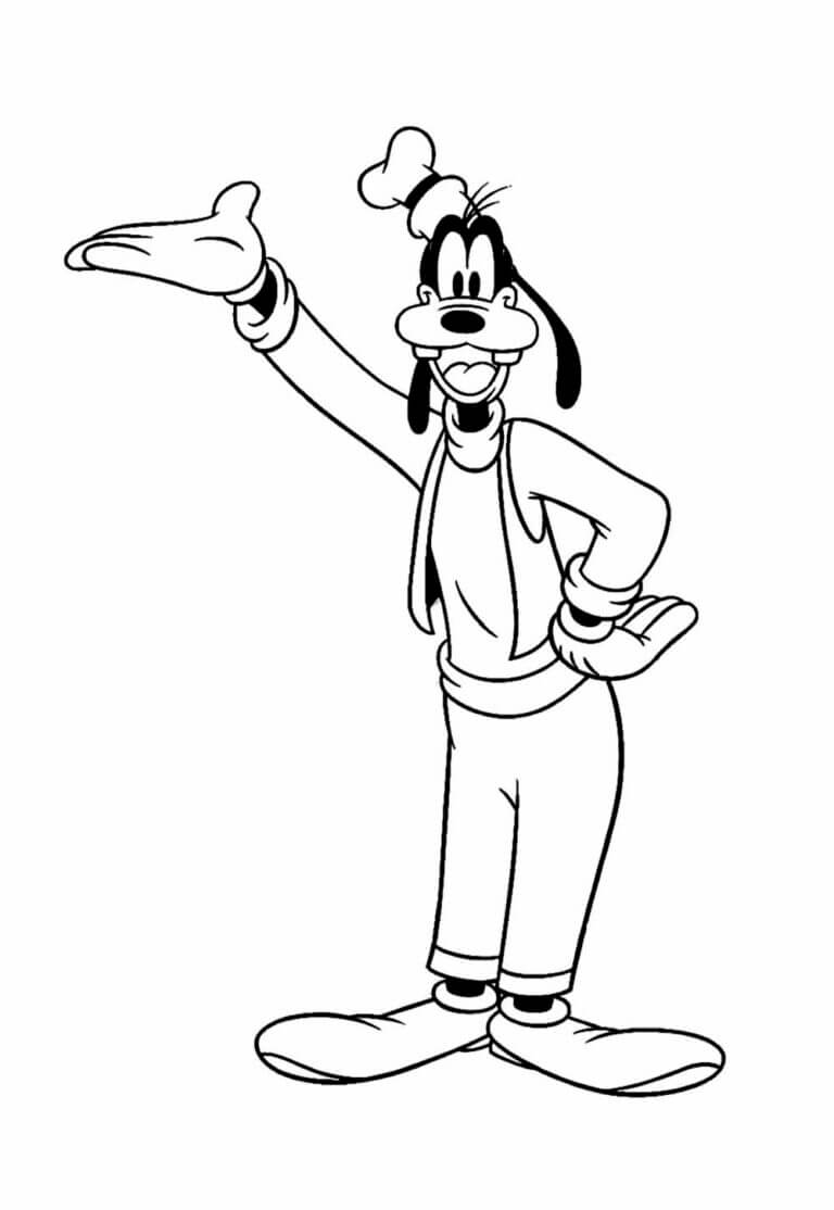 Desenho de Pateta para imprimir