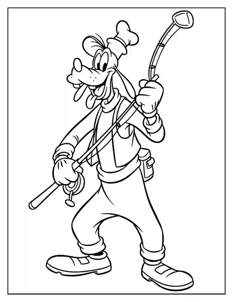 Desenho de Pateta para imprimir