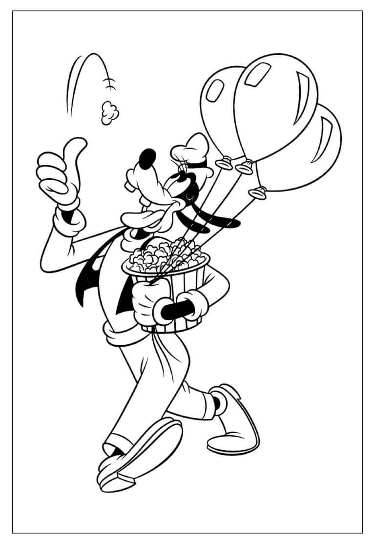 Desenho de Pateta para imprimir