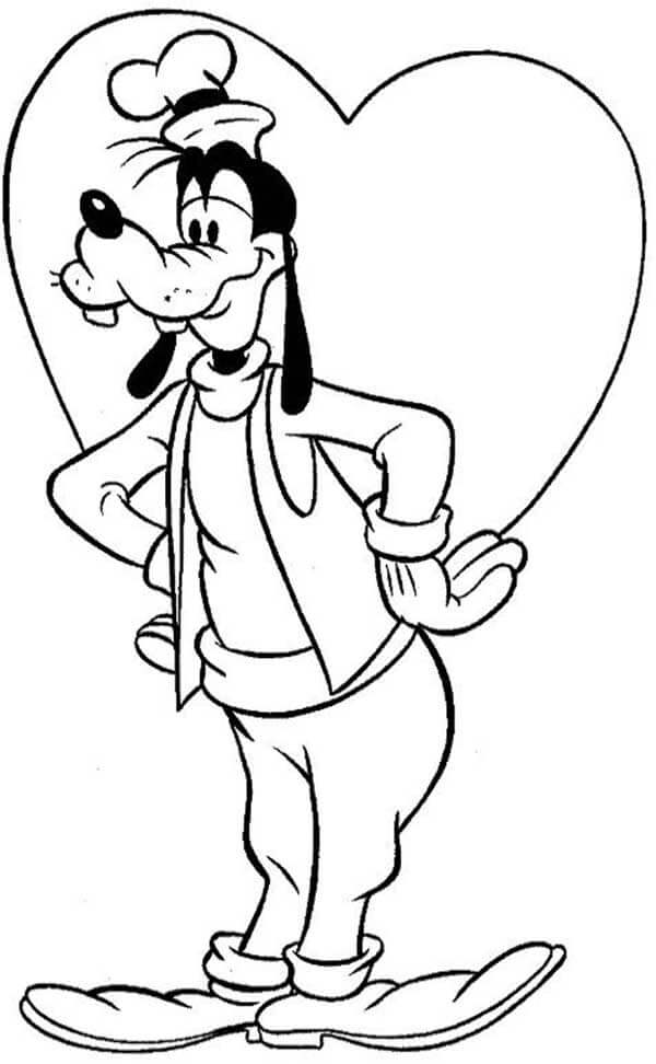Desenho de Pateta para imprimir