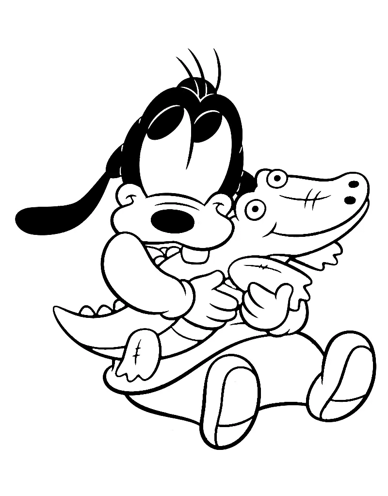Desenho de Pateta para imprimir