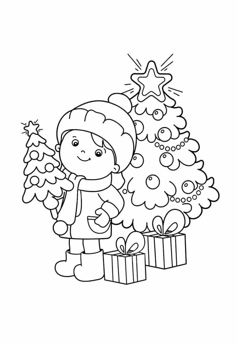 Desenho de Natal para imprimir