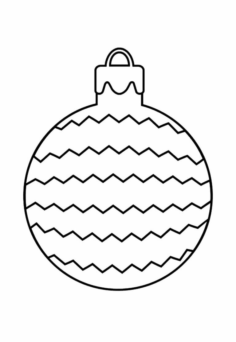 Bola de Natal para Colorir e Imprimir