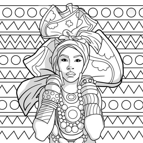 Desenho de Dia da Consciência Negra para imprimir