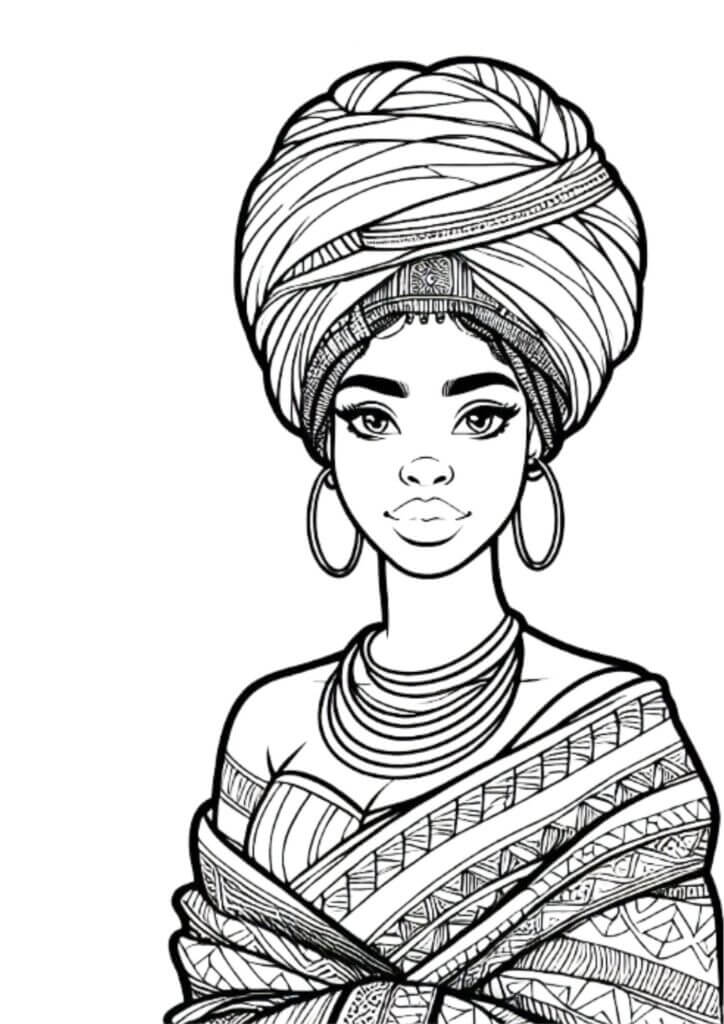 Desenho de Dia da Consciência Negra para imprimir