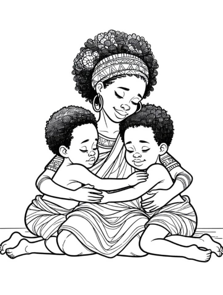 Desenho de Dia da Consciência Negra para imprimir