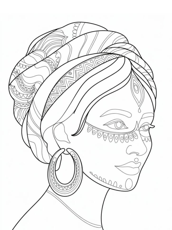 Desenho de Dia da Consciência Negra para imprimir