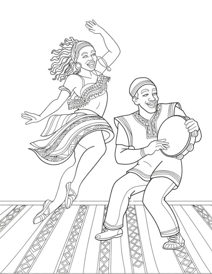 Desenho de Dia da Consciência Negra para imprimir