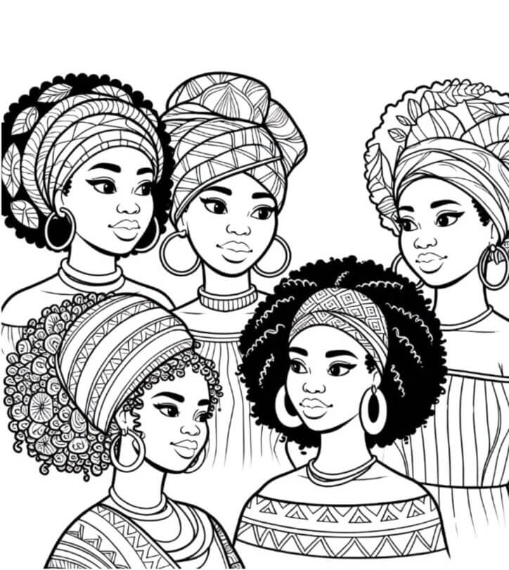 Desenho de Dia da Consciência Negra para imprimir