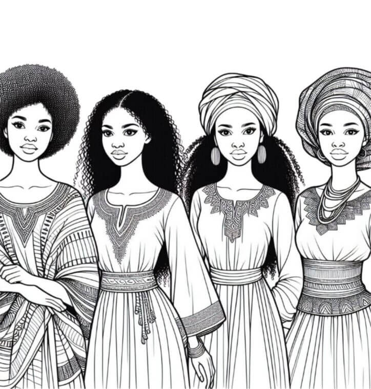 Desenho de Dia da Consciência Negra para imprimir