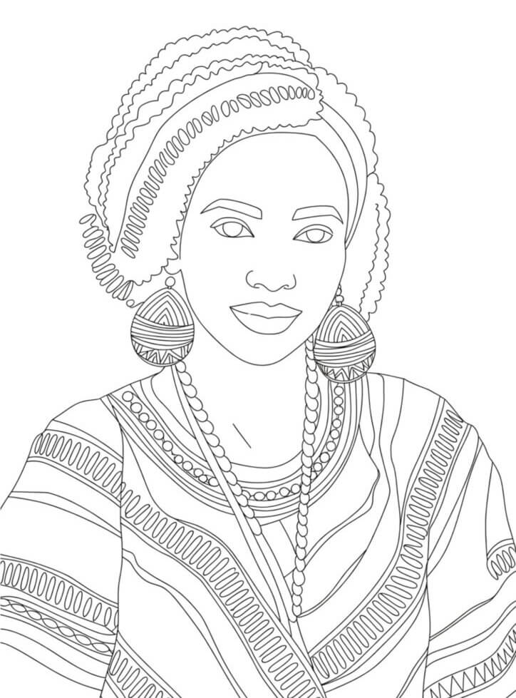 Desenho de Dia da Consciência Negra para imprimir